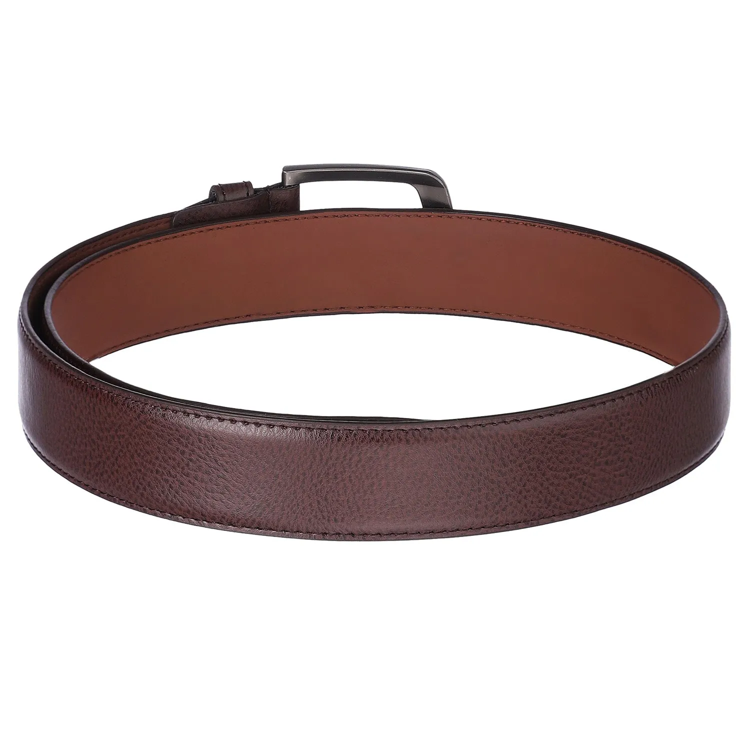 4207 Brown Textured Belt for Men