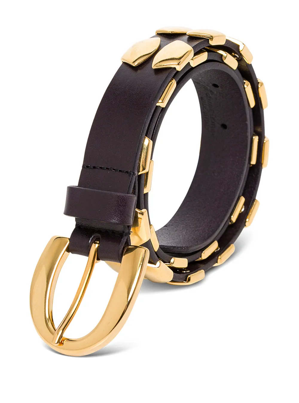 Alberta Ferretti Stud Embellished Buckle Belt