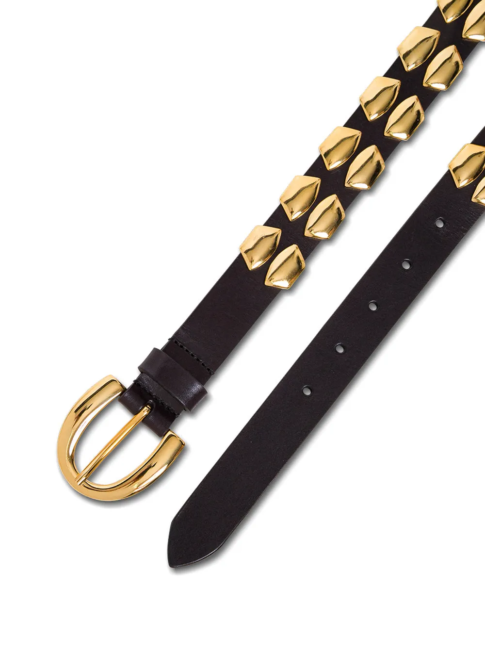 Alberta Ferretti Stud Embellished Buckle Belt