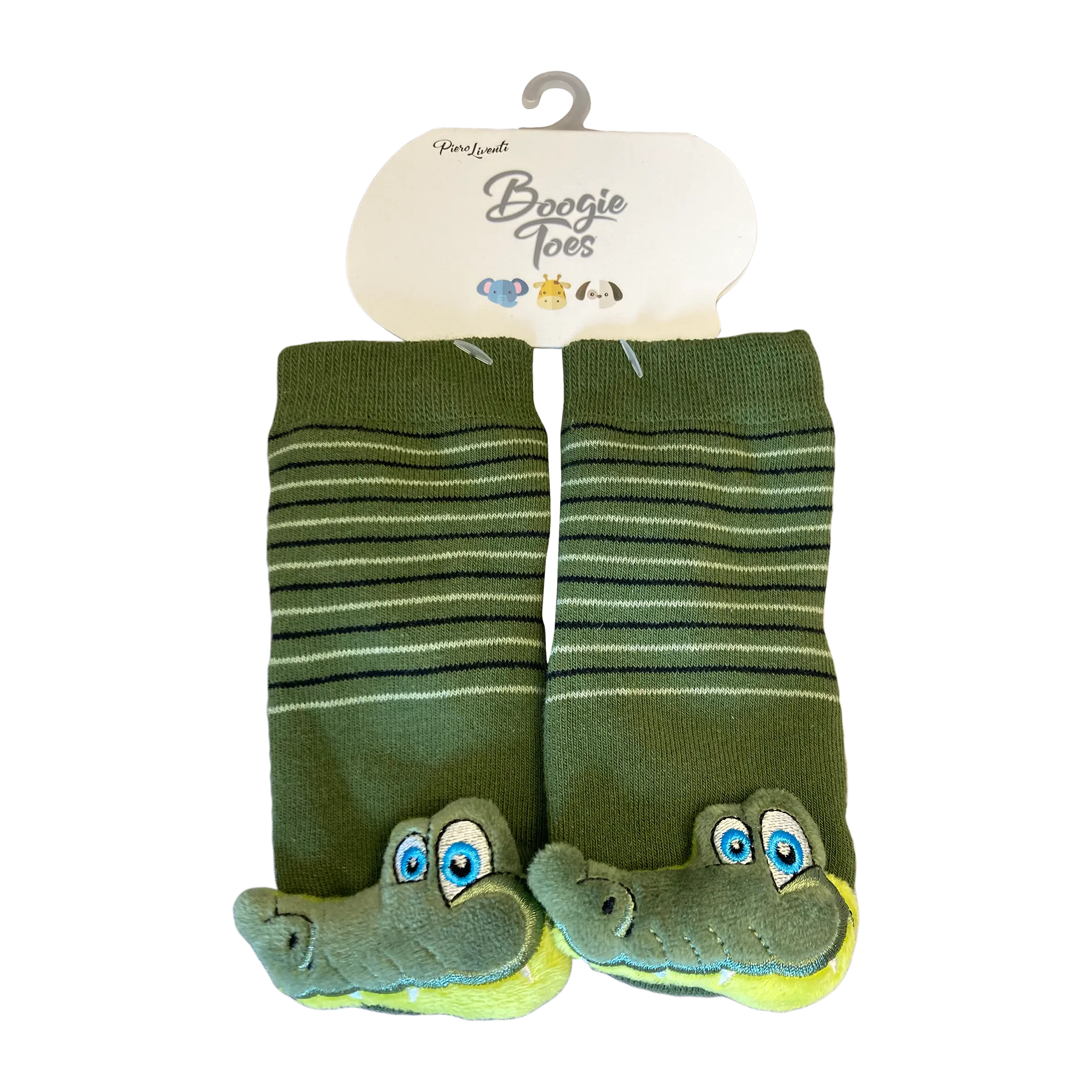 Alligator Boogie Toes Rattle Socks - 2 Sizes for infants and toddlers