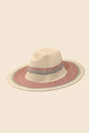 Anarchy Street - Crimson Blush Sun Raffia Hat