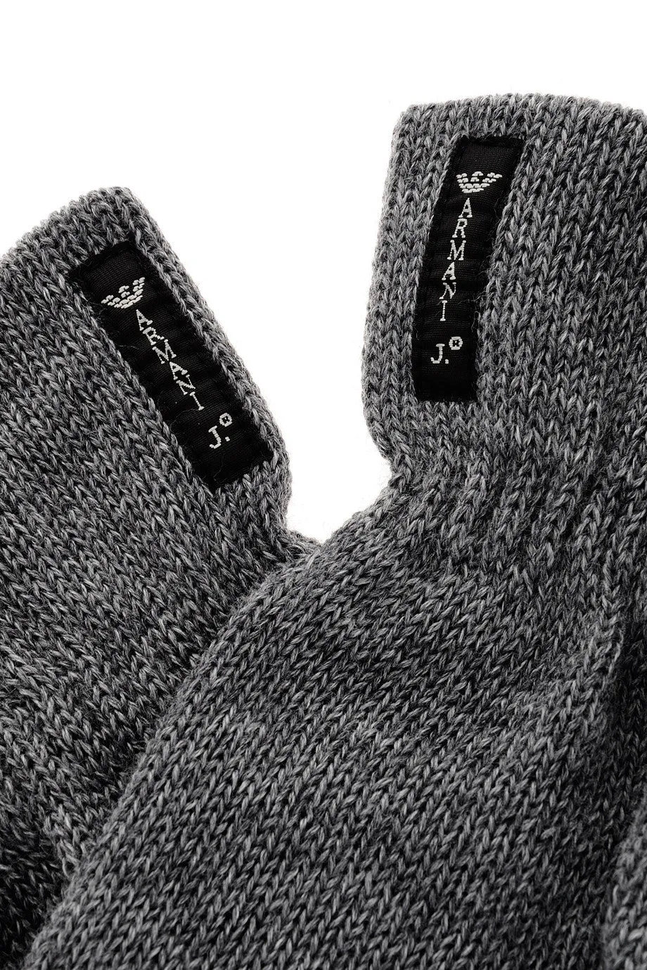 ARMANI JEANS CRYSTAL Grey Wool Women Gloves