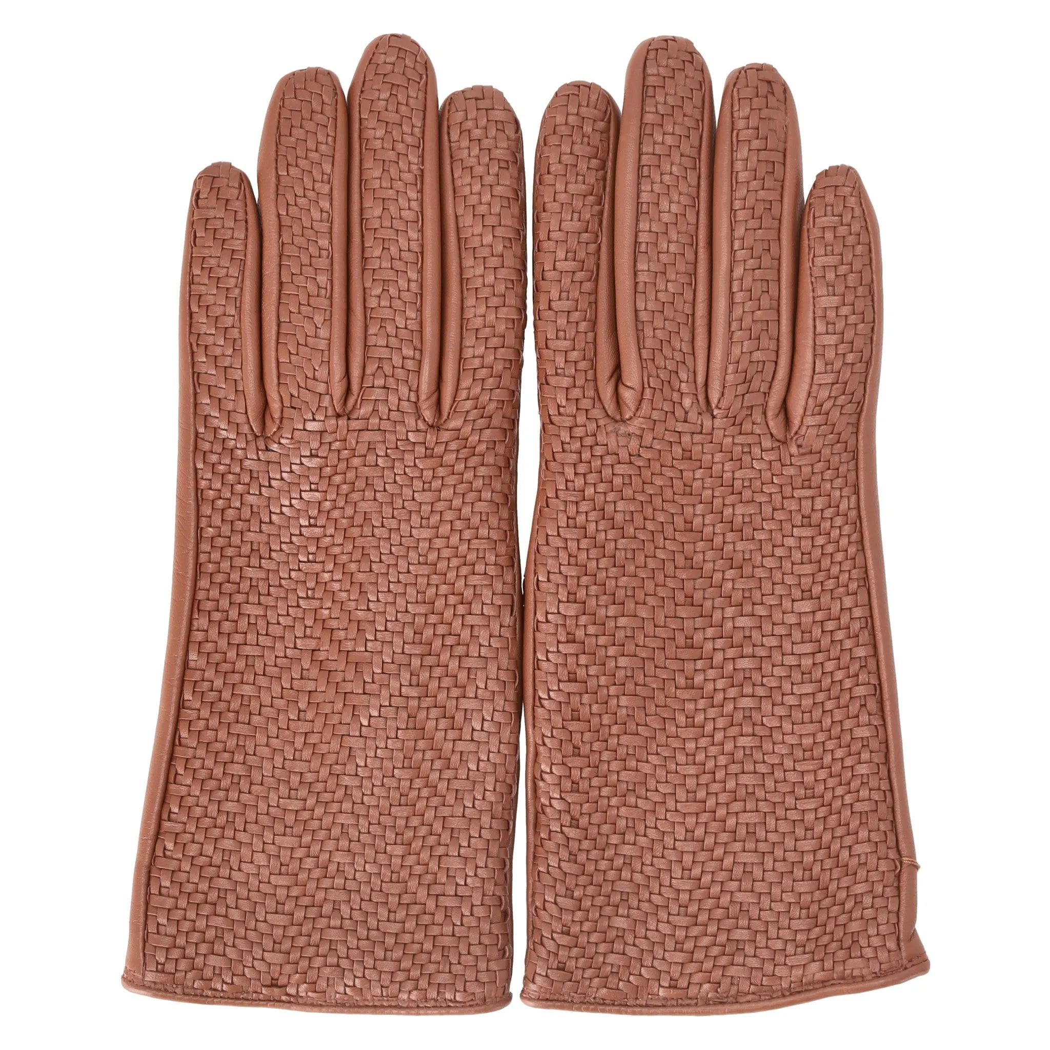 Aspinal Of London Woven Leather Gloves