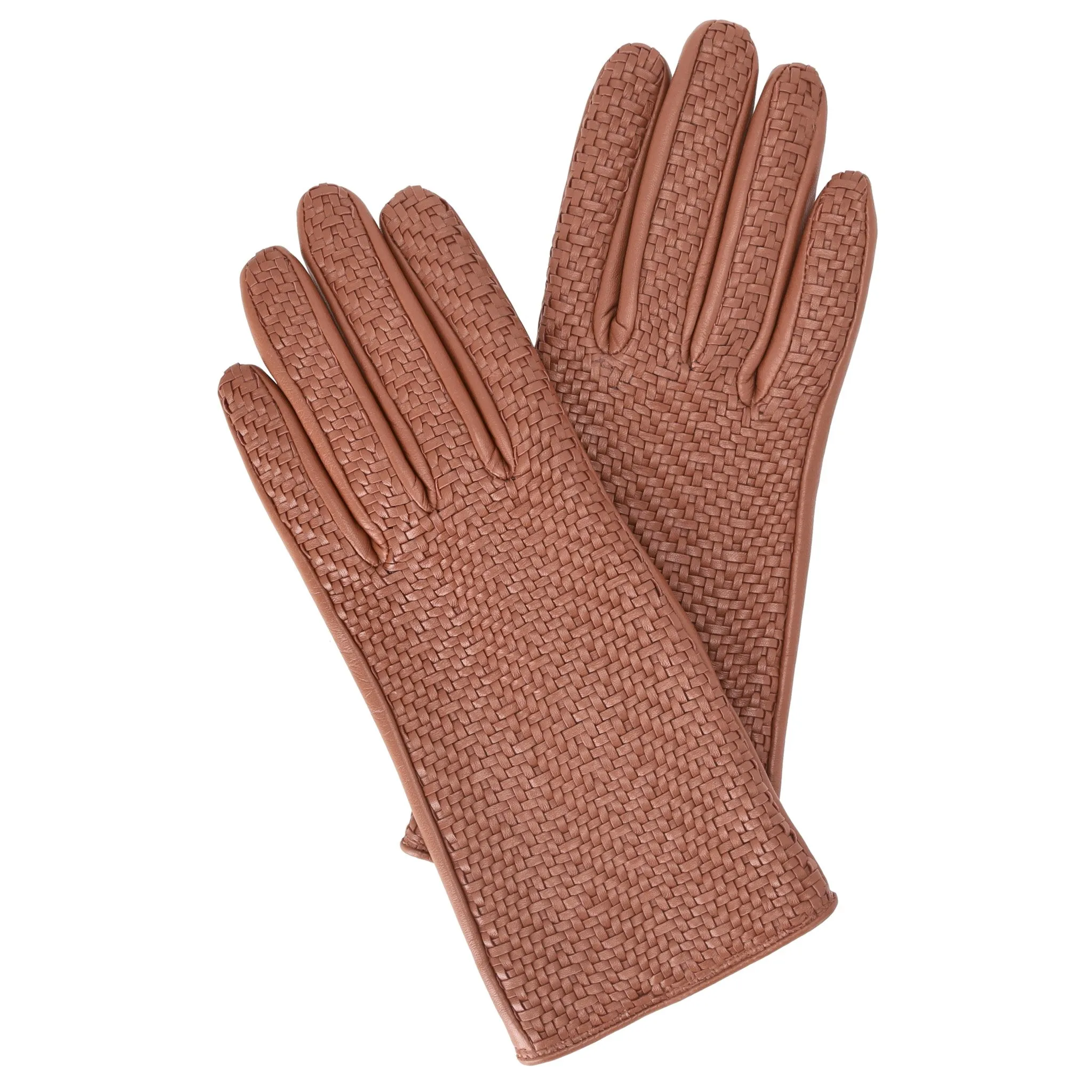 Aspinal Of London Woven Leather Gloves