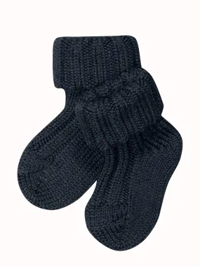 Babies Soft Rib Wool Socks