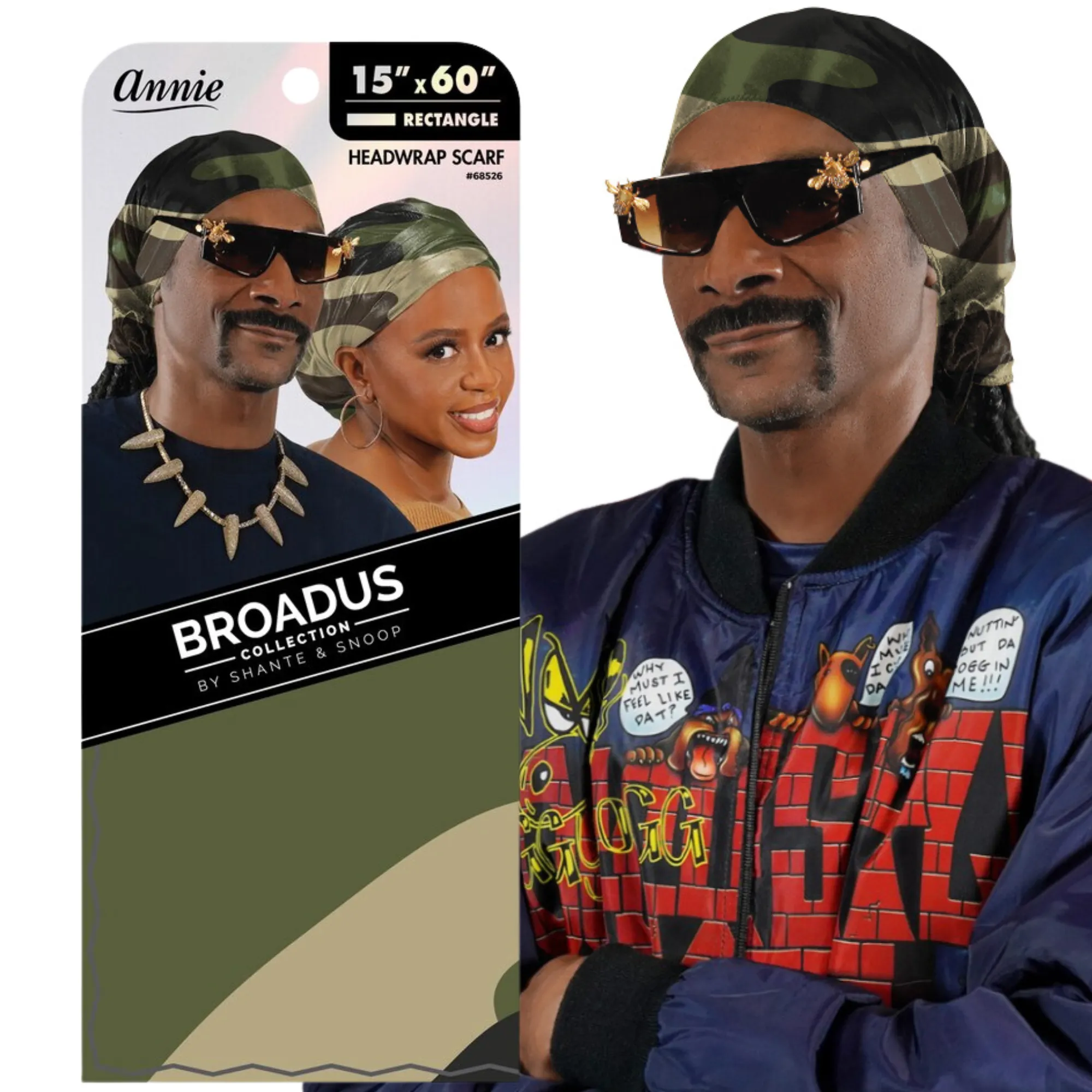 Broadus Collection Scarf by Shante & Snoop Dogg, Camo