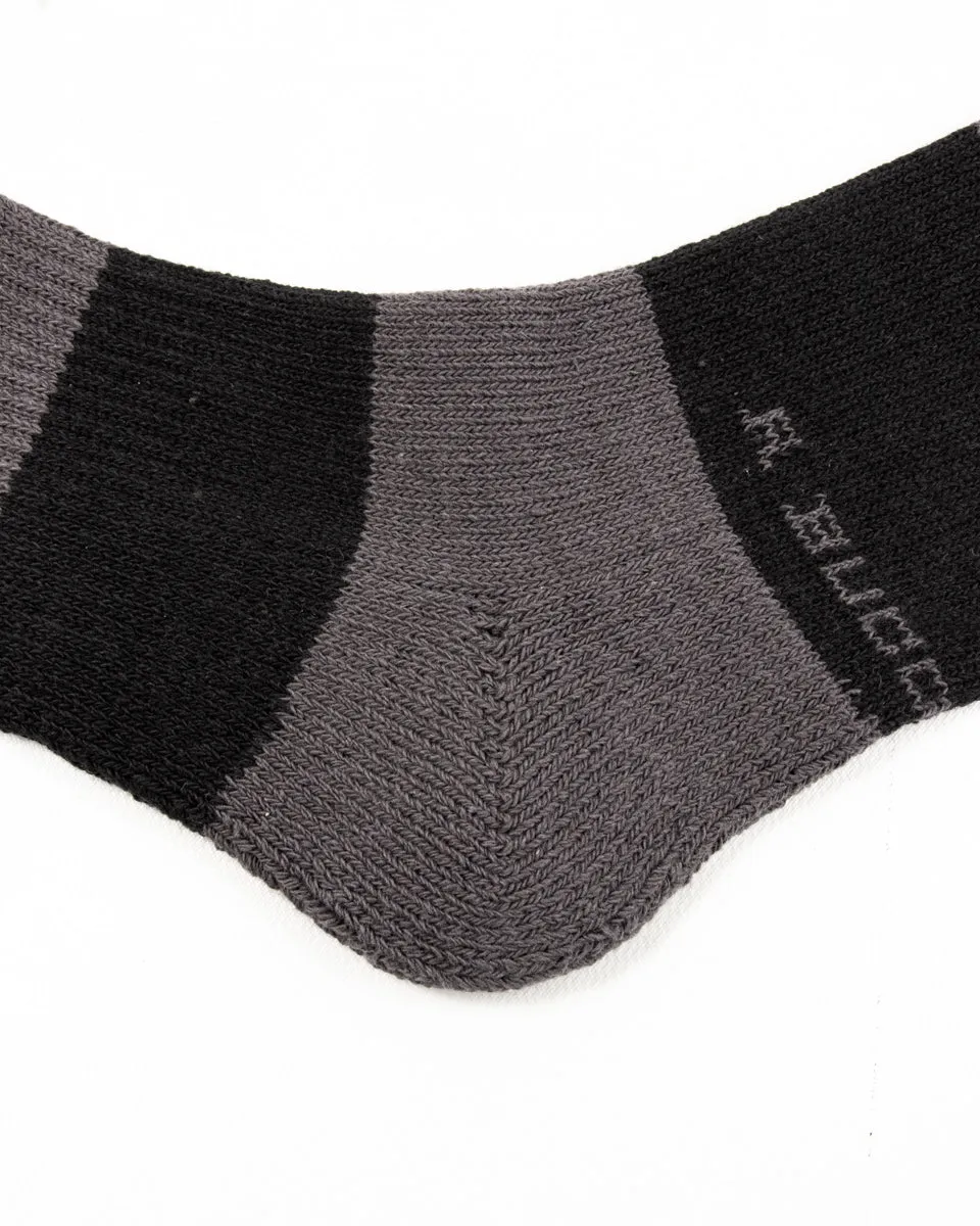 Buco Striped Action Socks - Gray/Black