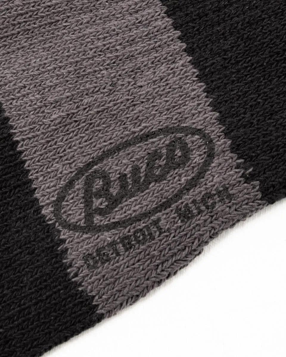 Buco Striped Action Socks - Gray/Black