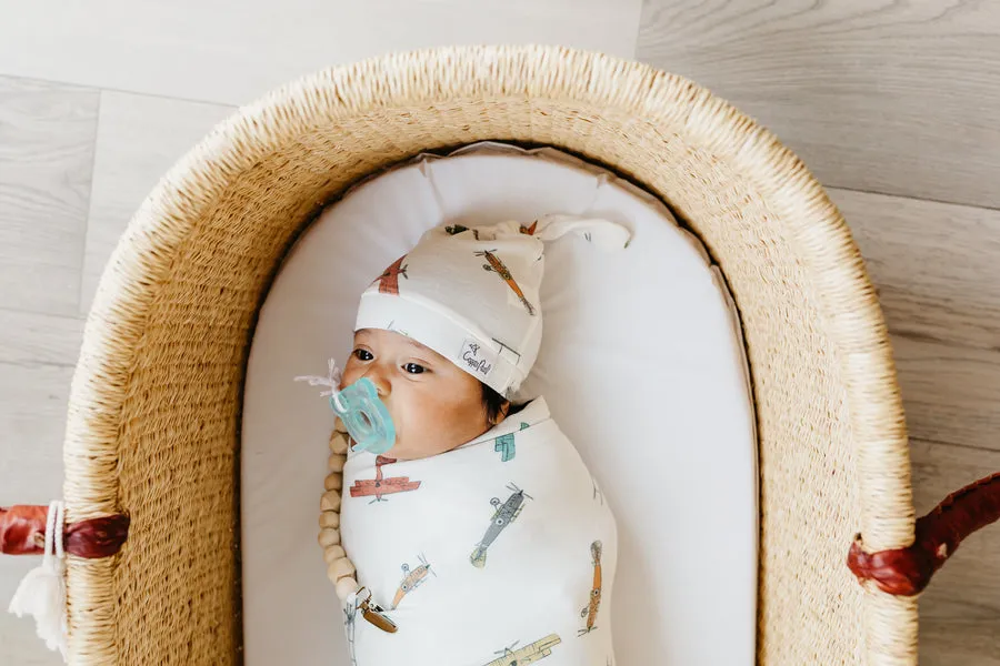 Copper Pearl Ace Top Knot Hat