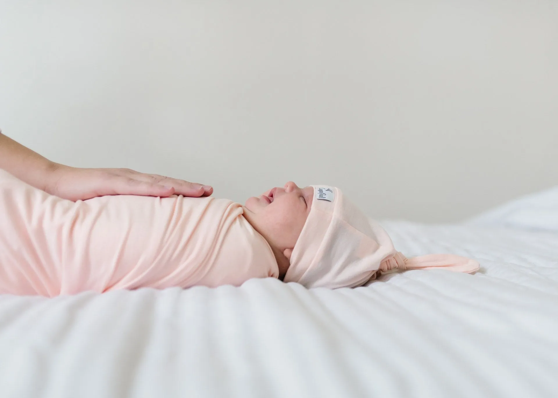 Copper Pearl Blush Top Knot Hat