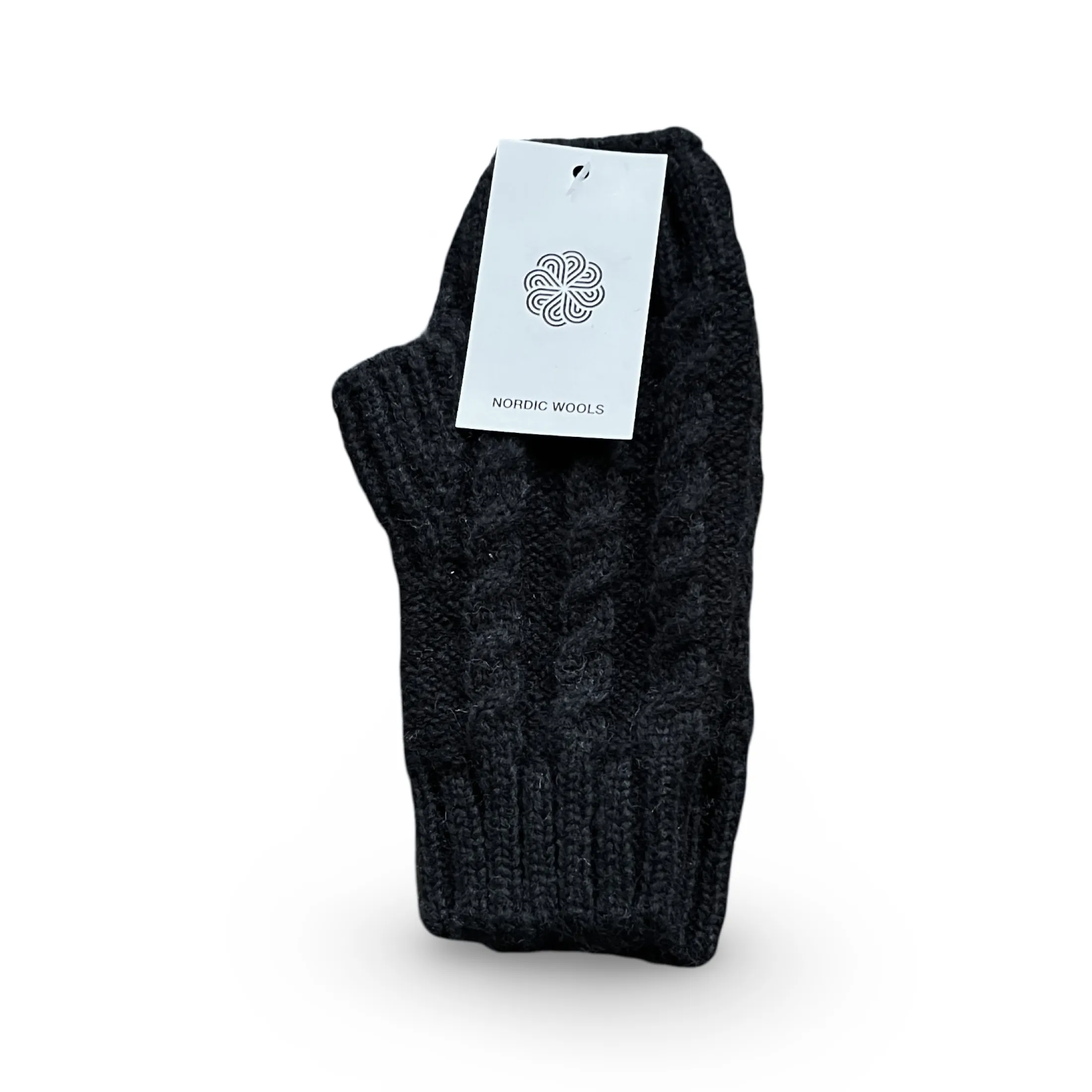 Cozy Fingerless Gloves Set Cable Knit Arm Warmers - Womens