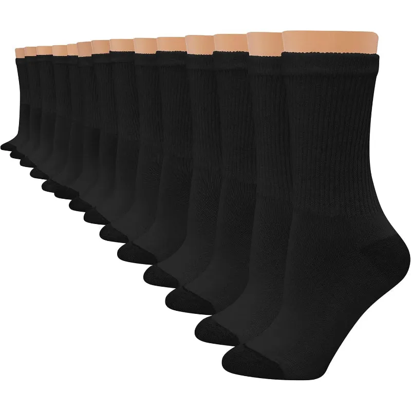 Crew Soft Moisture Wicking Toe Socks Pack Of 14