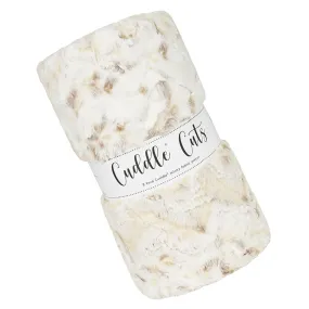 Cuddle® Cuts - Luxe Cuddle® Snowy Owl Natural 2 Yard Cut