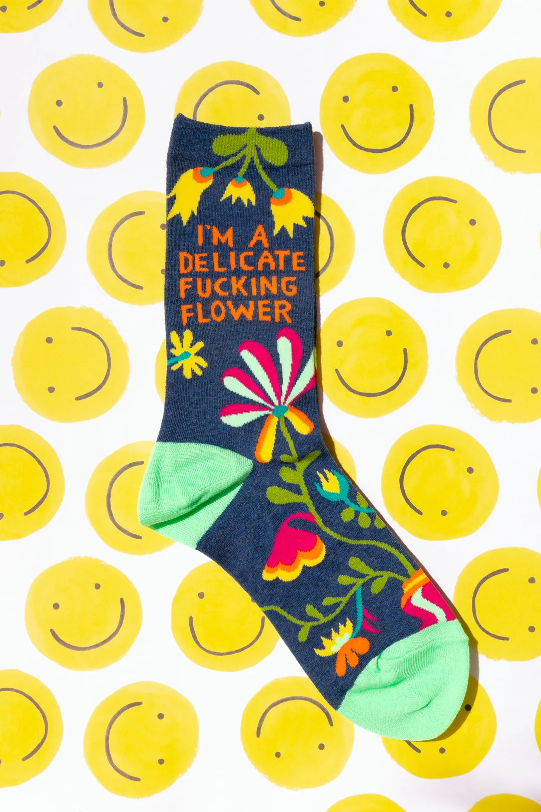 Delicate Flower Crew Socks