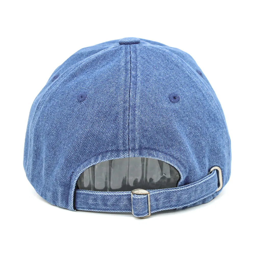 Dinosaur Hat Embroidered T Rex Skeleton Denim Baseball Cap Vintage Washed Casual Dad Hat TG11580