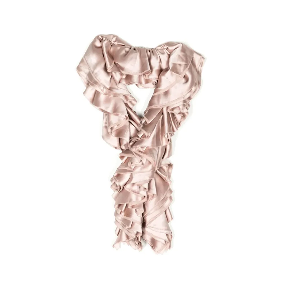 Draped Silk Scarf