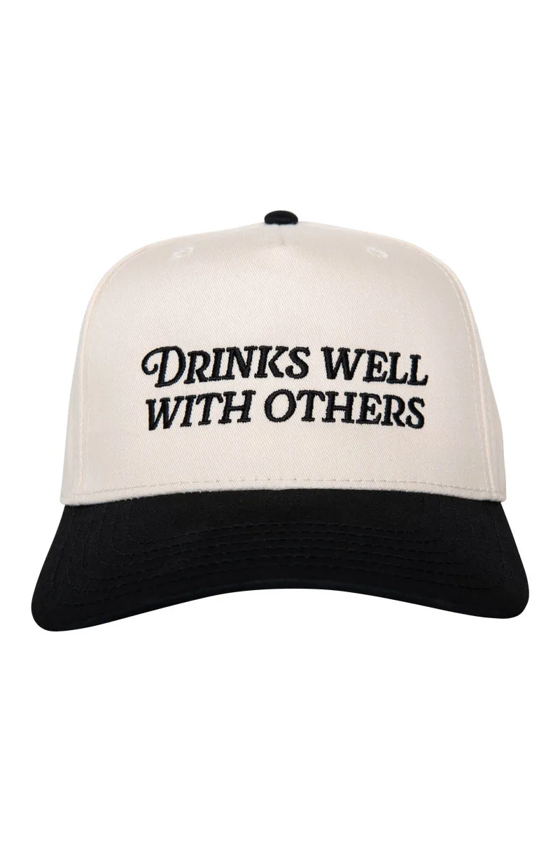 Drinks Well With Others Two-Toned Vintage Hat