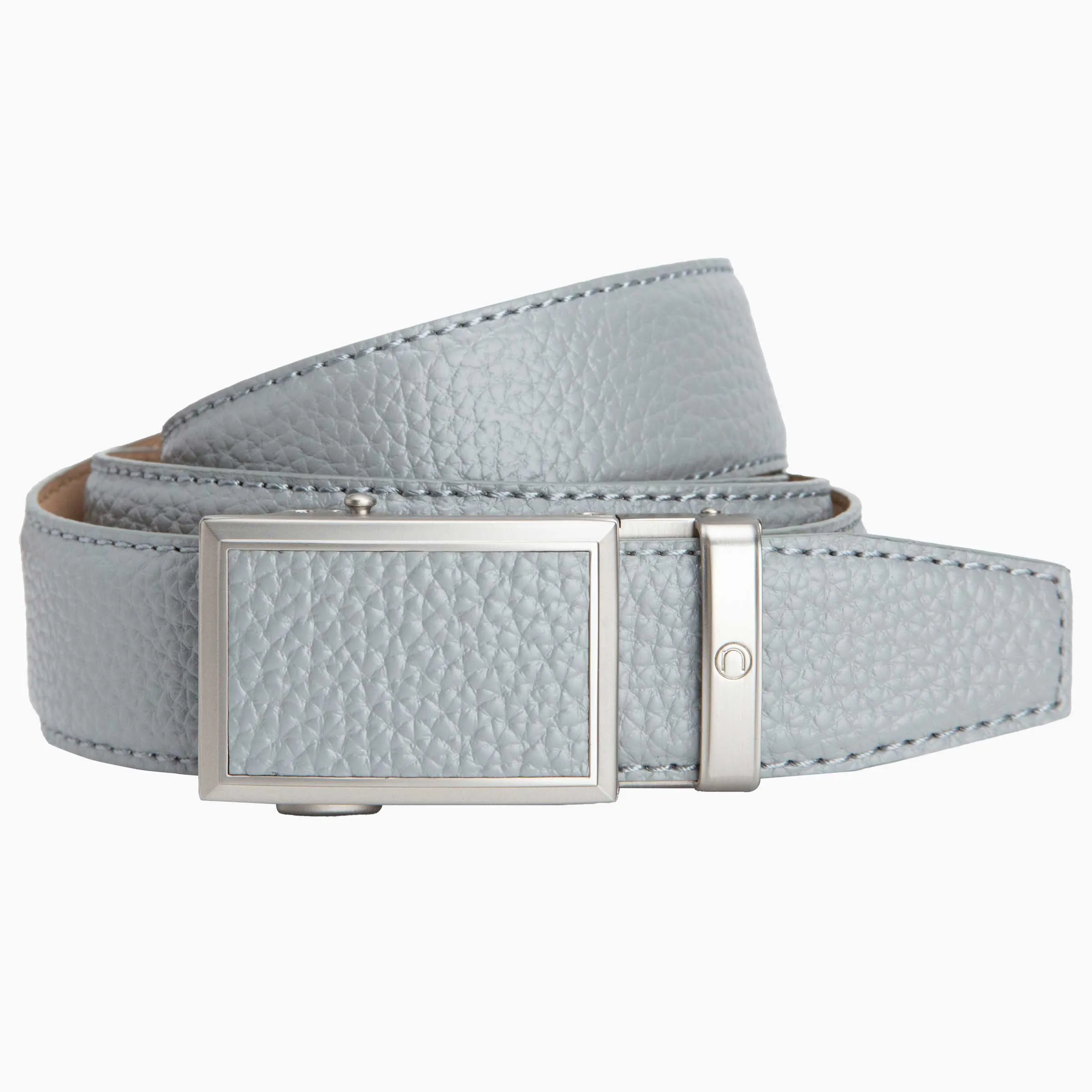 Go-In Pebble Grain Smoke Grey Golf Ratchet Belt 1 3/8" Strap [35mm]