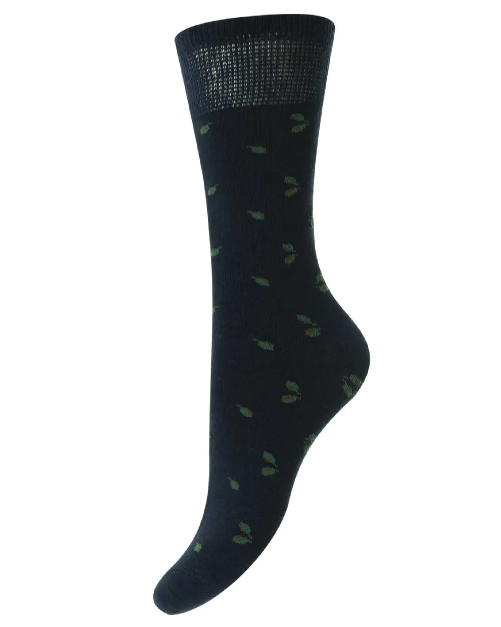 HJ Hall Leaf Cotton Comfort Top Socks