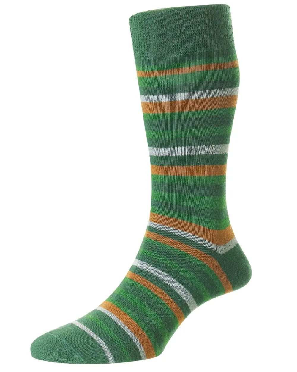 HJ Hall Multi Stripe Comfort Top Socks