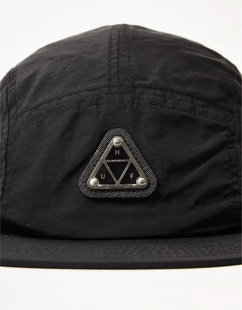 HUF Metal Triple Triangle Volley 5-Panel Cap - Black