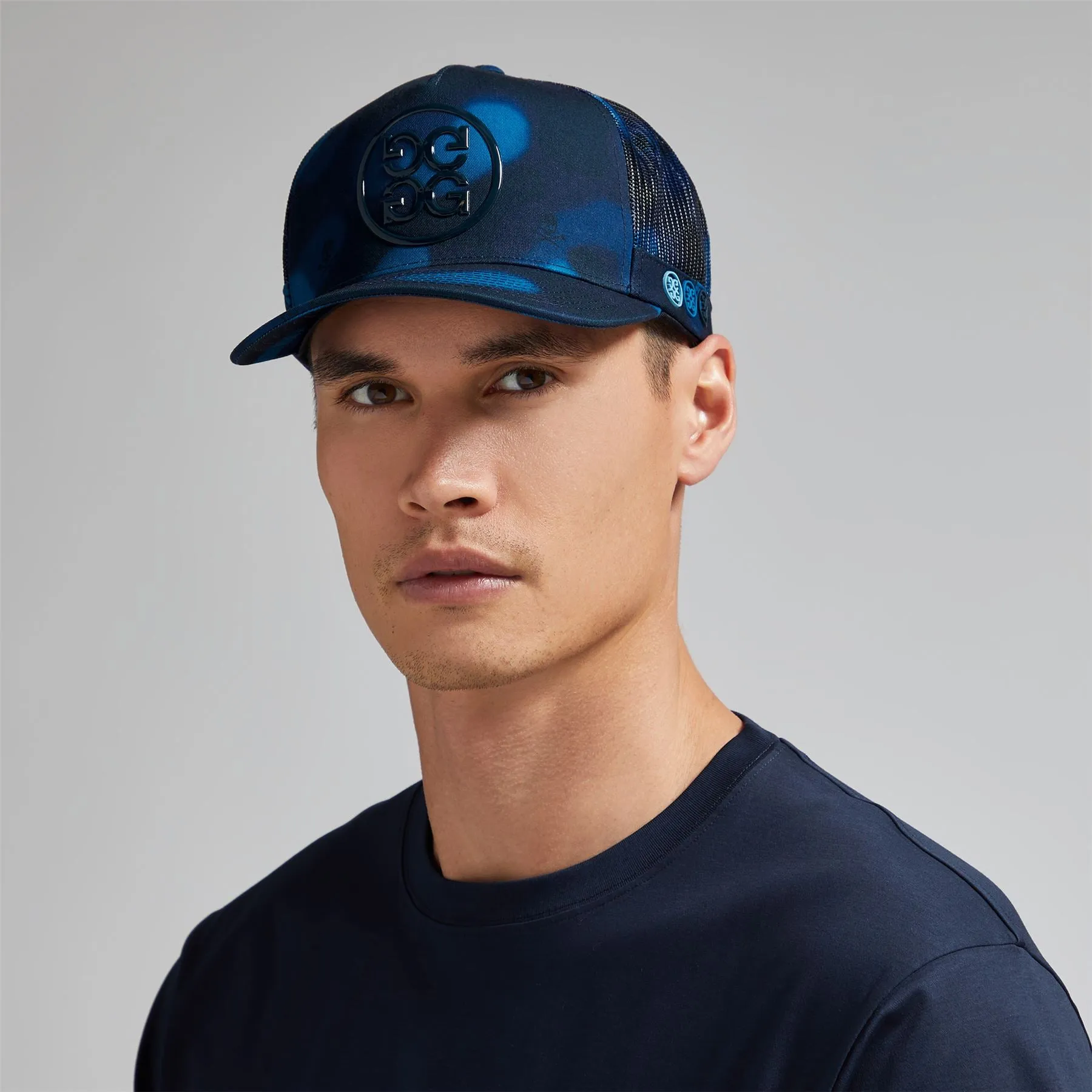 Icon Blur Camo Cotton Twill Trucker Cap Twilight - AW24