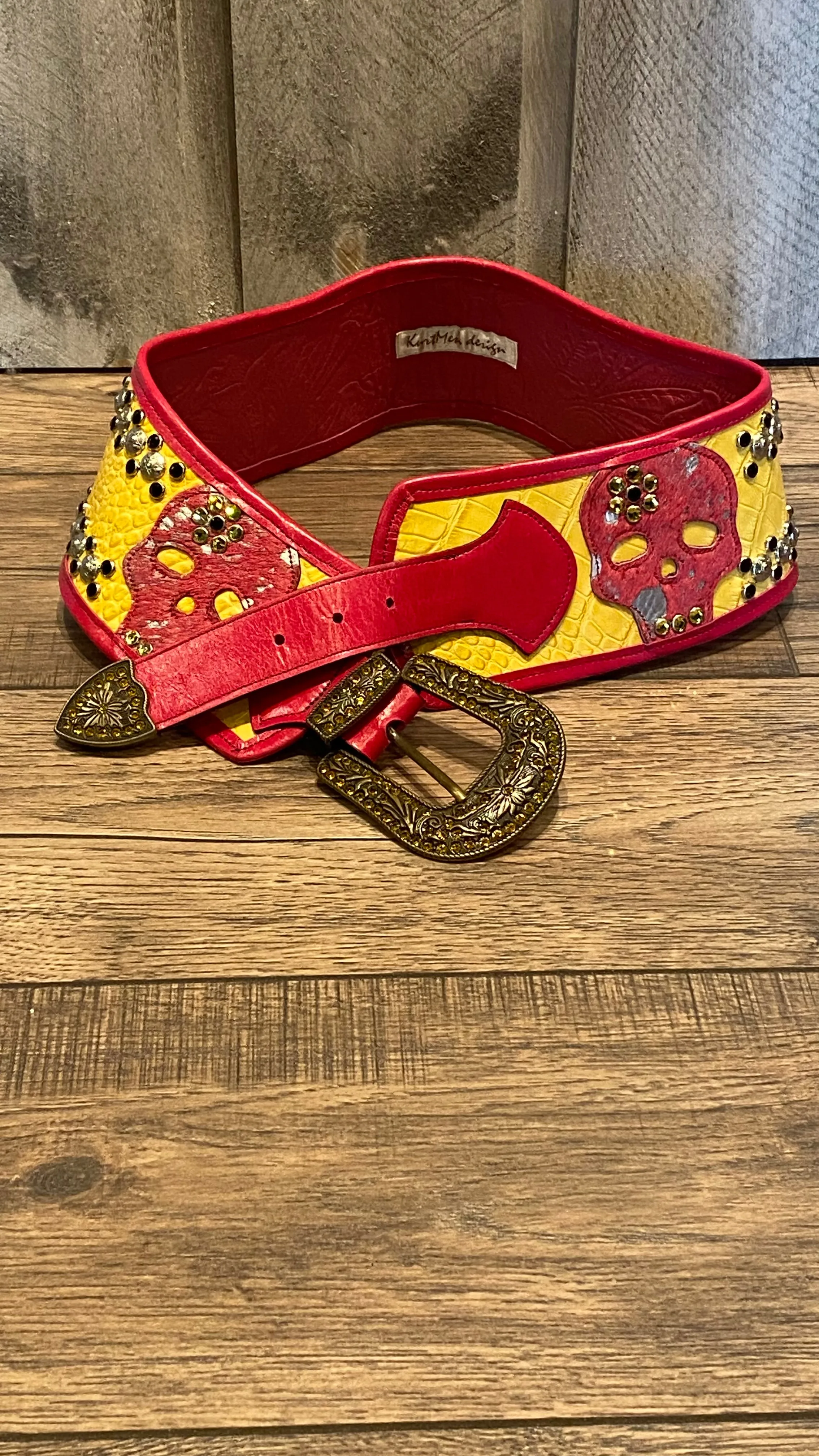 KurtMen Psychedelic Skull Belt