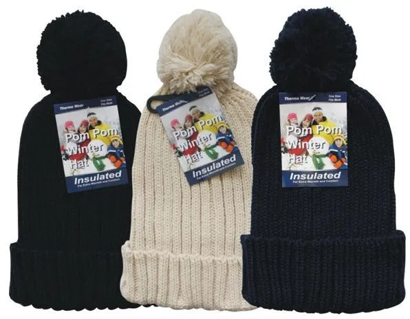 ladies pom pom hats Case of 72