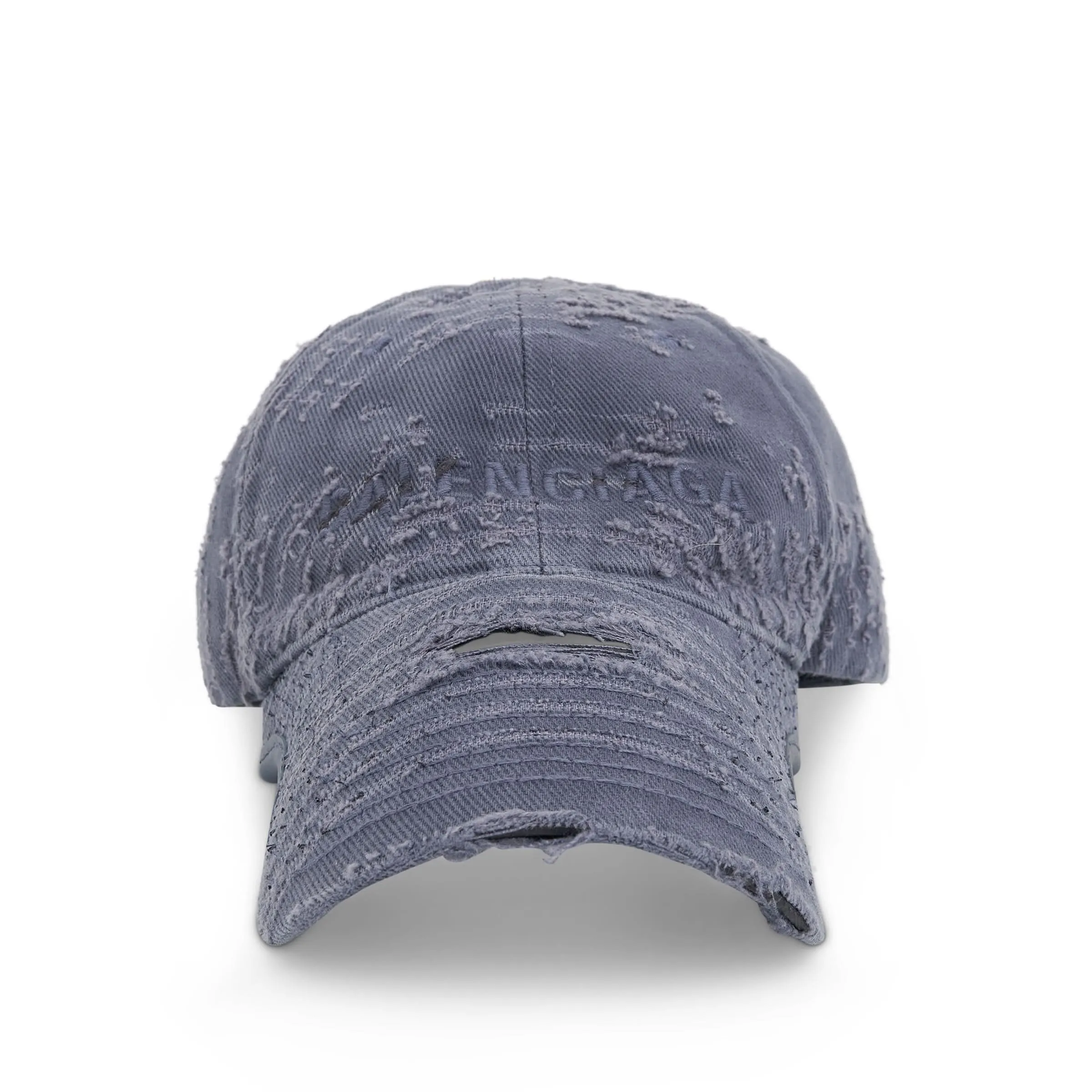 Laser Destroyed Cap in Washed Blue