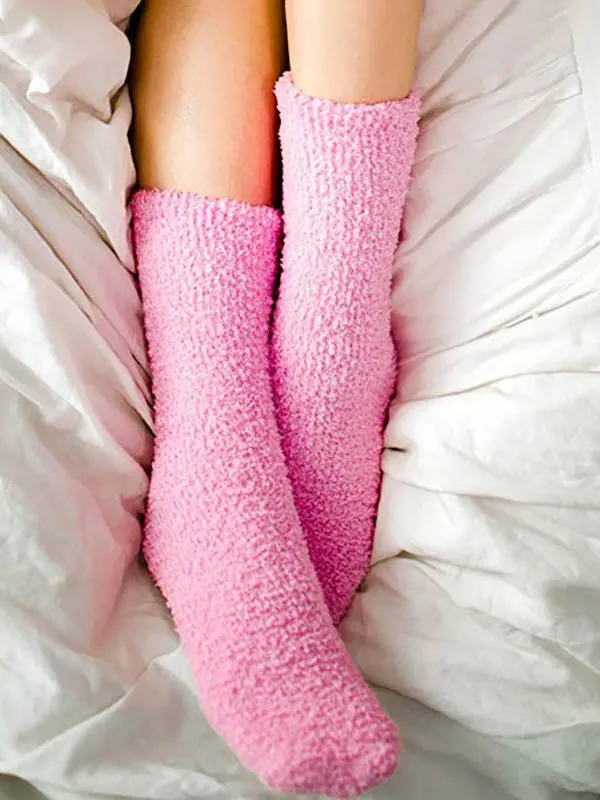 Letter Printed Soft Mid-calf Length Socks