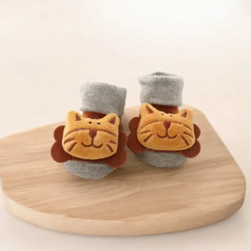 Lion Baby Rattle Socks