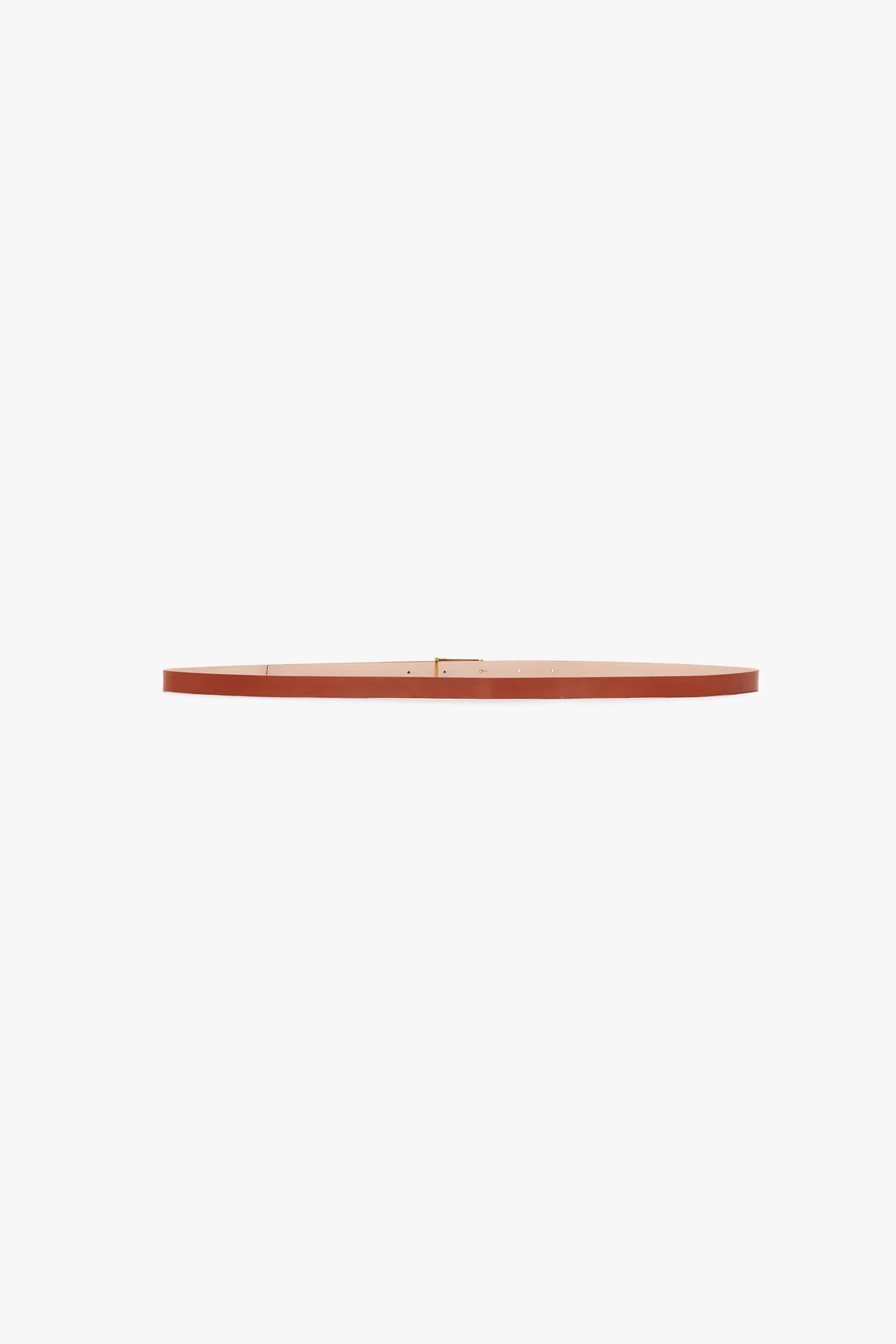 Micro Frame Belt In Tan Leather