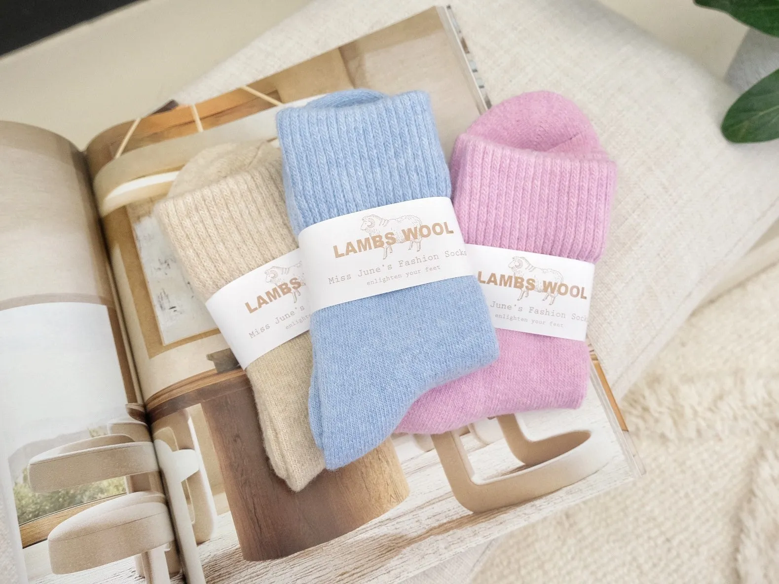 Miss June’s| 1 Pair Wool blended socks|winter| Warm | Soft | High quality| Gift idea | Thanksgiving |women’s socks| Cozy