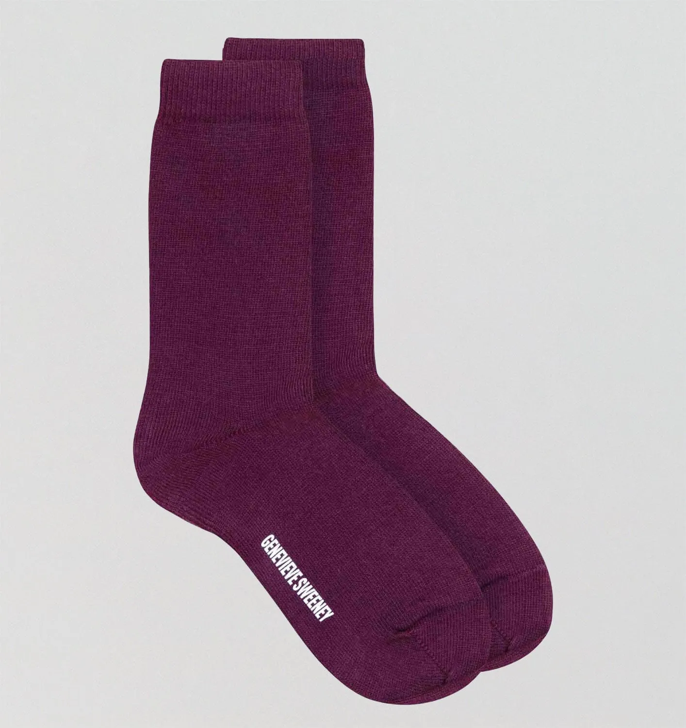 Modern cotton sock [Damson]