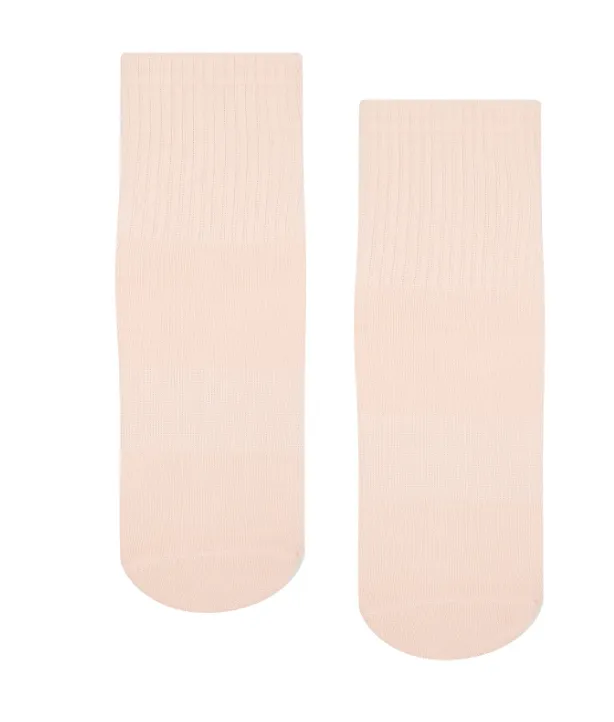 MoveActive Classic Crew Grip Socks - Soft Pink