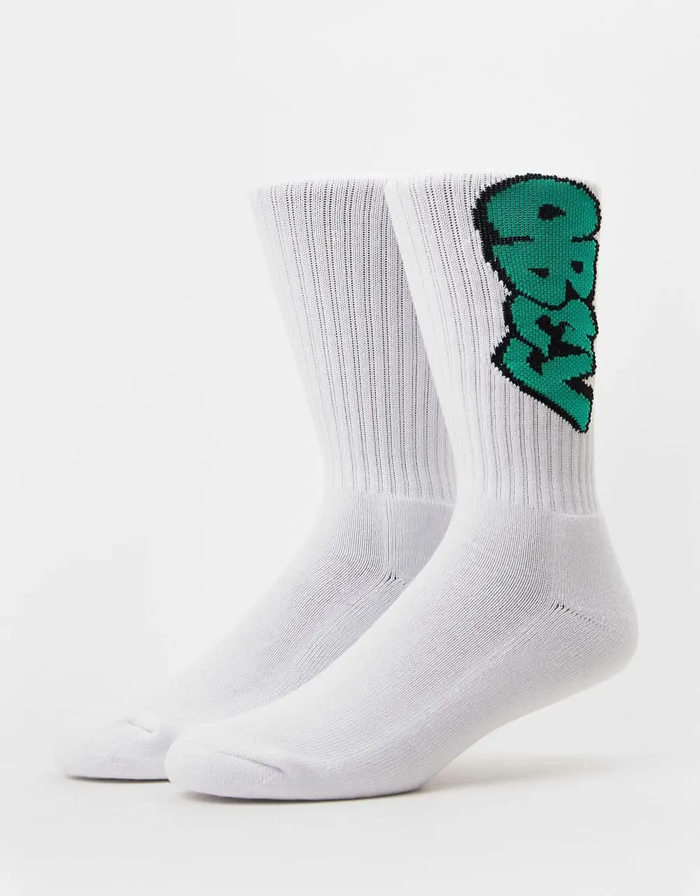 Obey Merton Socks - White