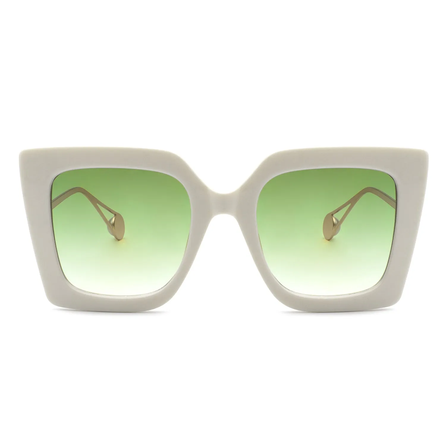 Oversized Cat Eye Ladies Sunglasses with Pearl Detail