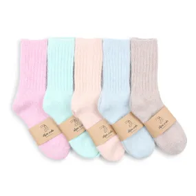 Pastel Soft Angora Crew Socks YE59