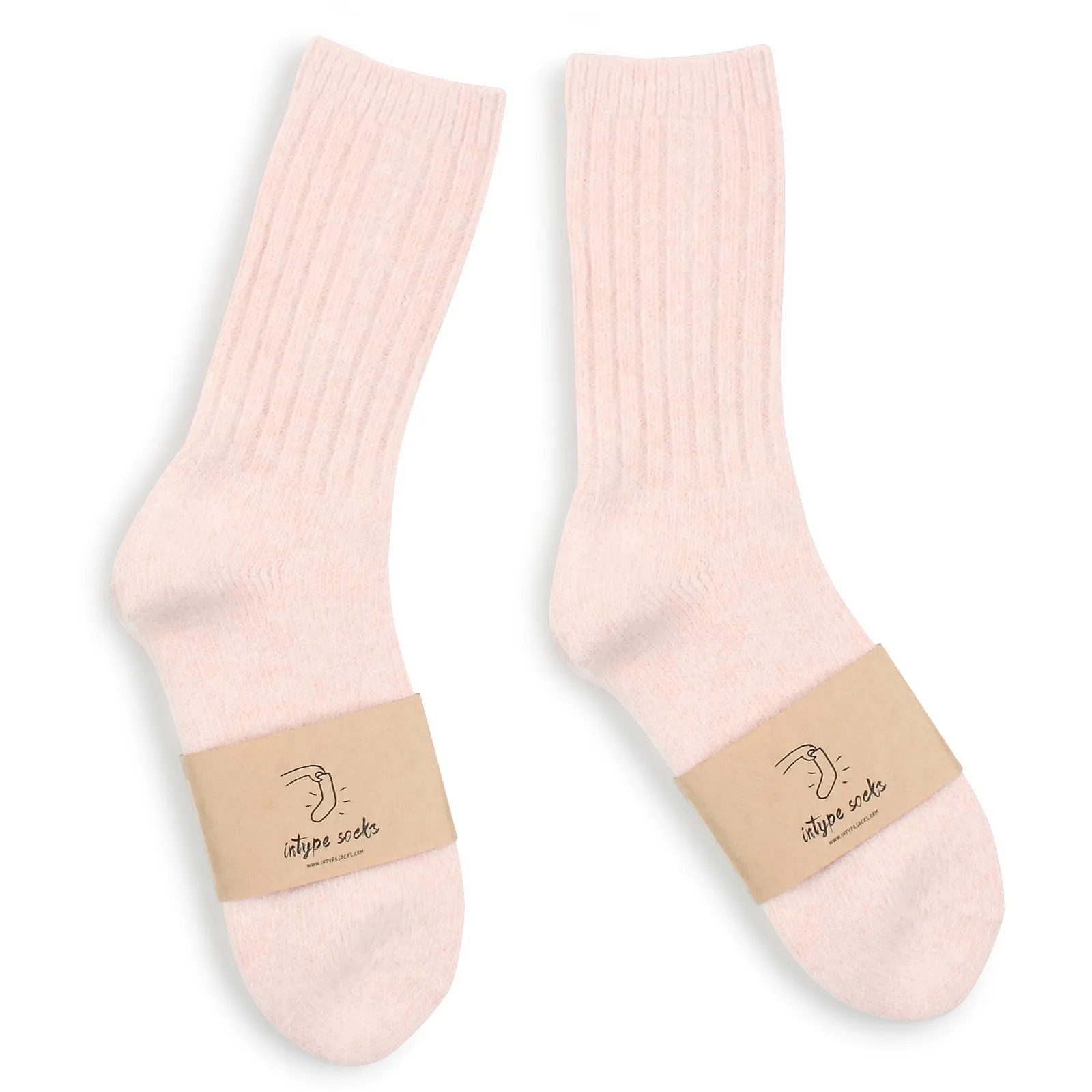 Pastel Soft Angora Crew Socks YE59