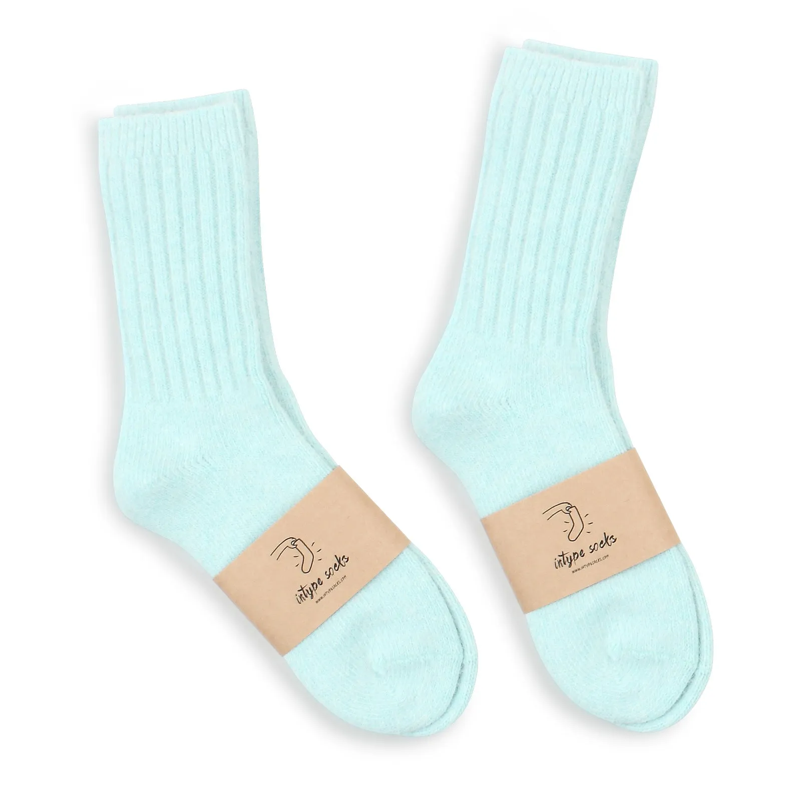 Pastel Soft Angora Crew Socks YE59