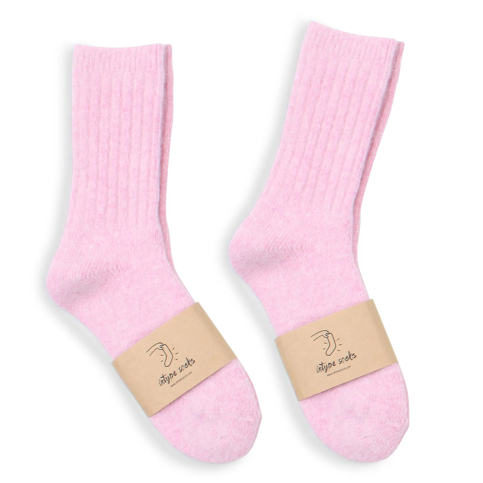 Pastel Soft Angora Crew Socks YE59