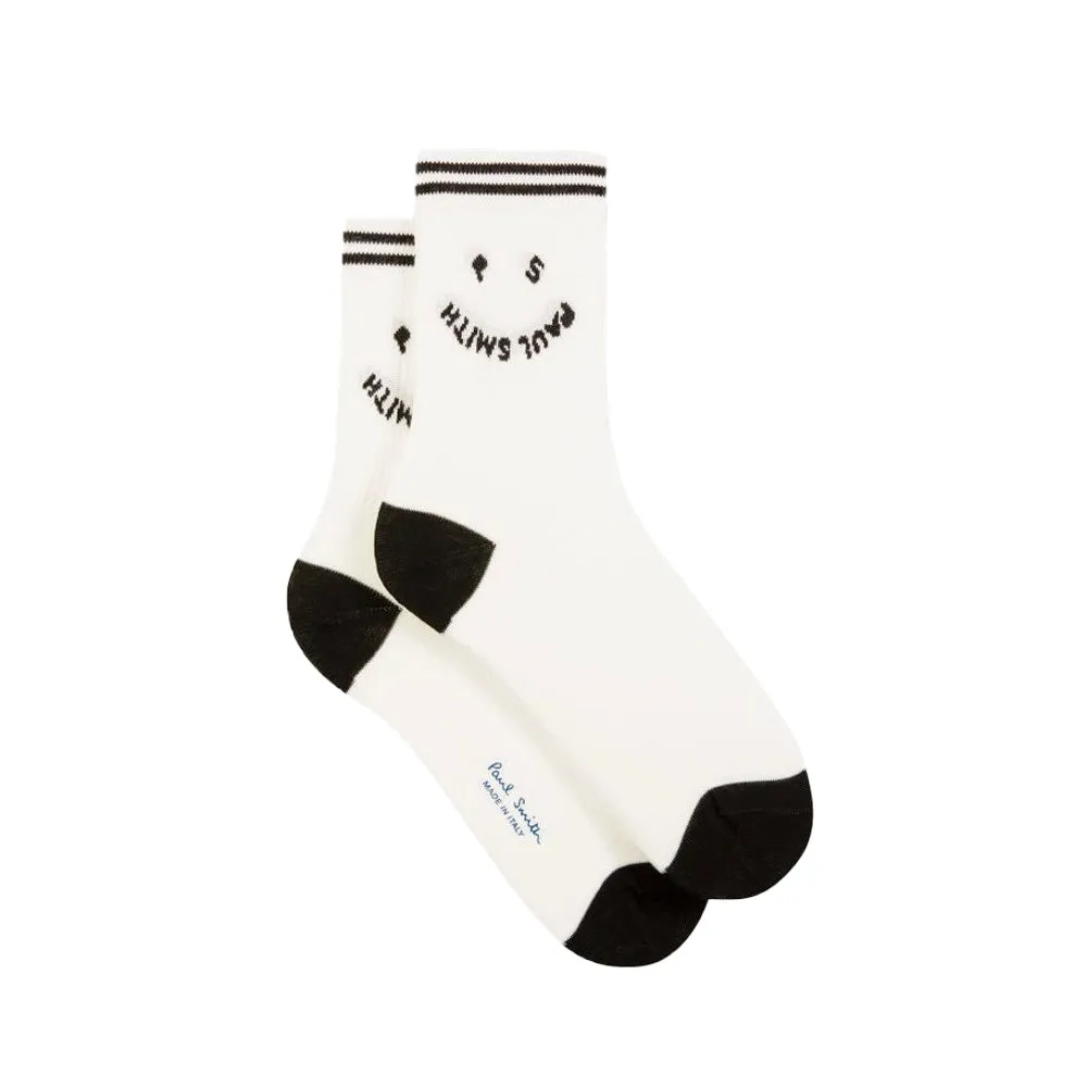 PAUL SMITH Women Ribbed Socks - White