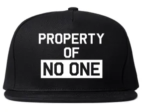 Property Of No One Snapback Hat