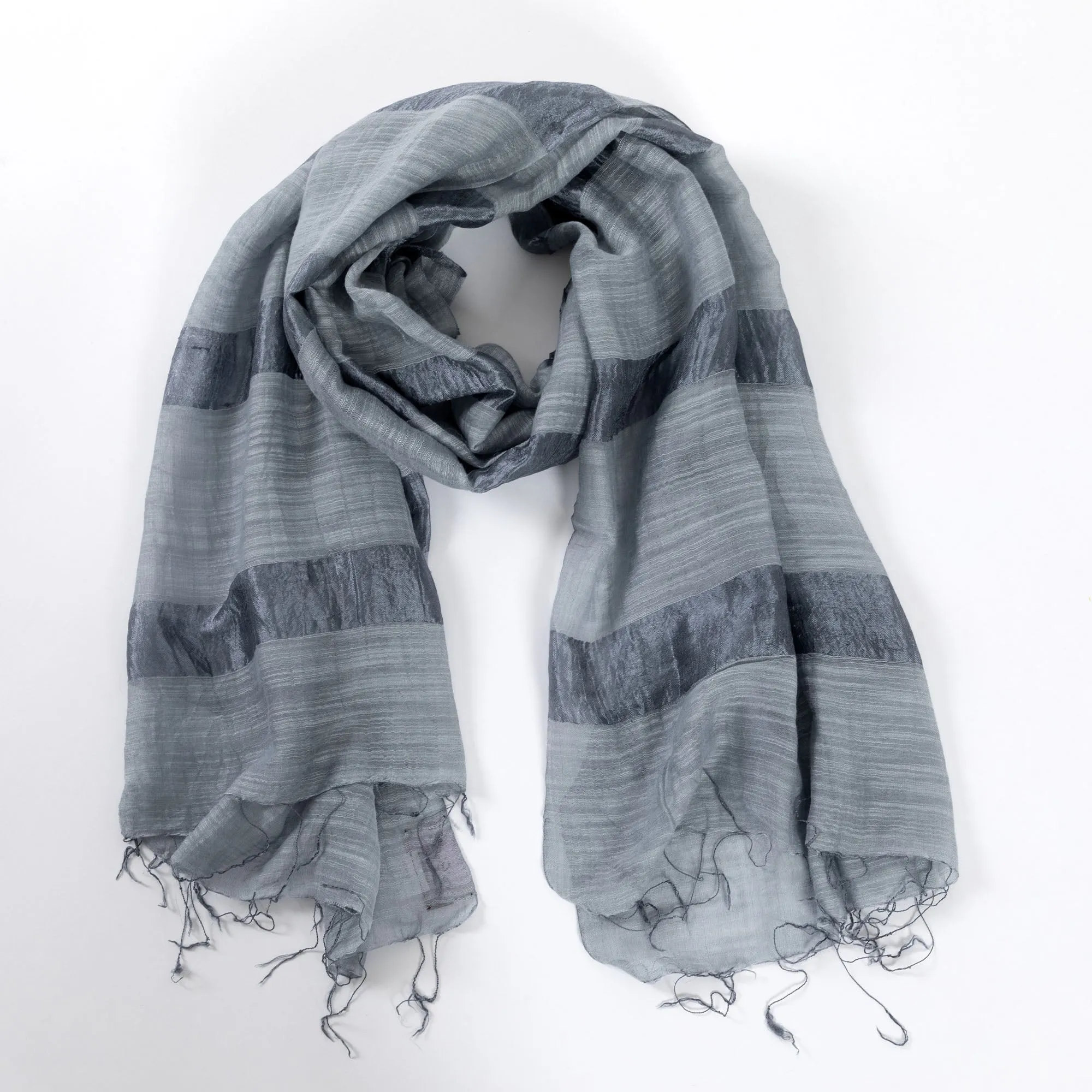 Silky Stripe Scarf