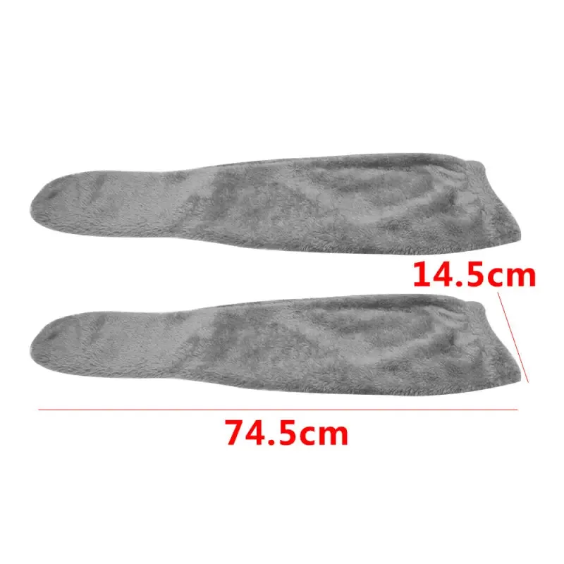 Soft Fluffy Winter Socks for Women in Deep Grey