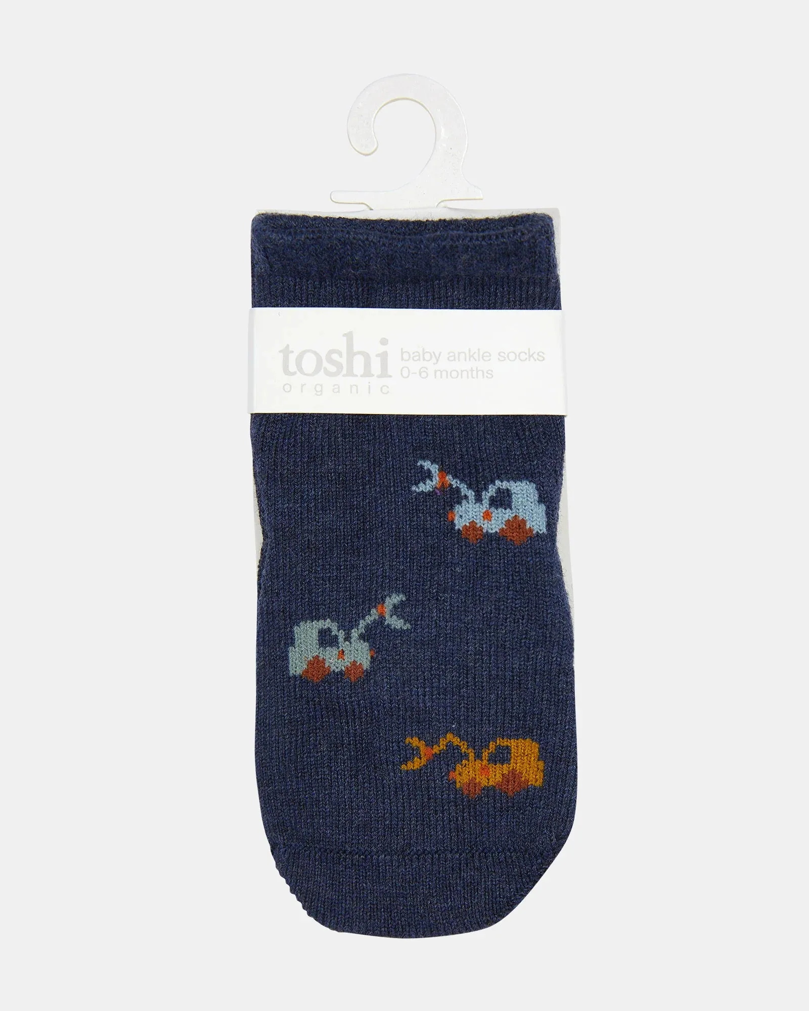 Toshi - Organic Socks Ankle Jacquard - Earthmover - Current