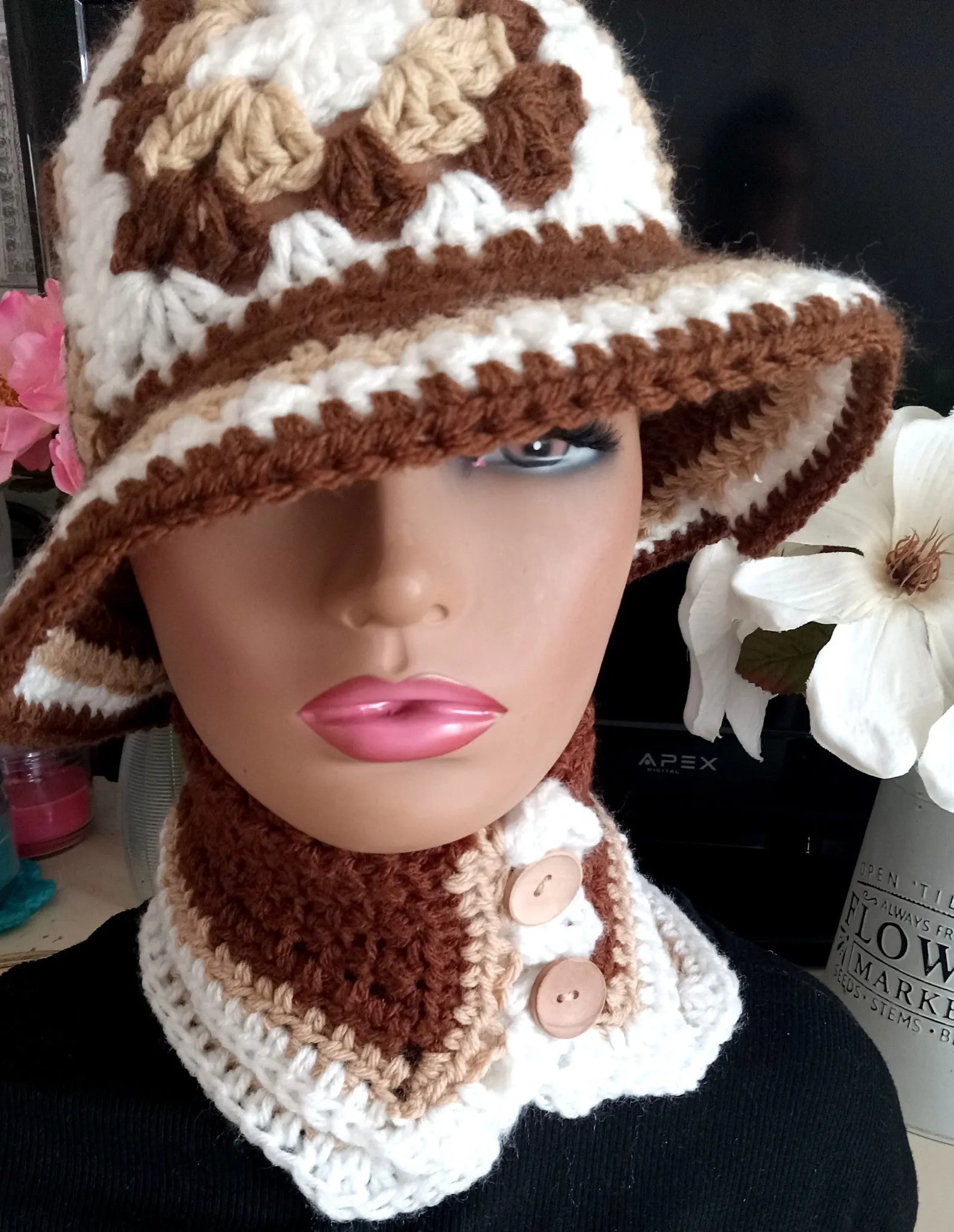 Trendy TooKute Crochet Hat Set