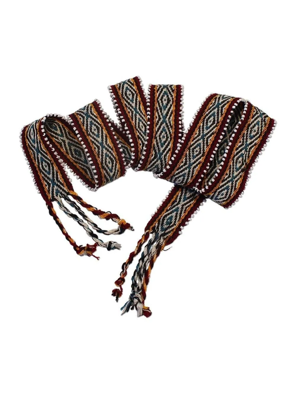 Watana Tie w/Beaded Trim