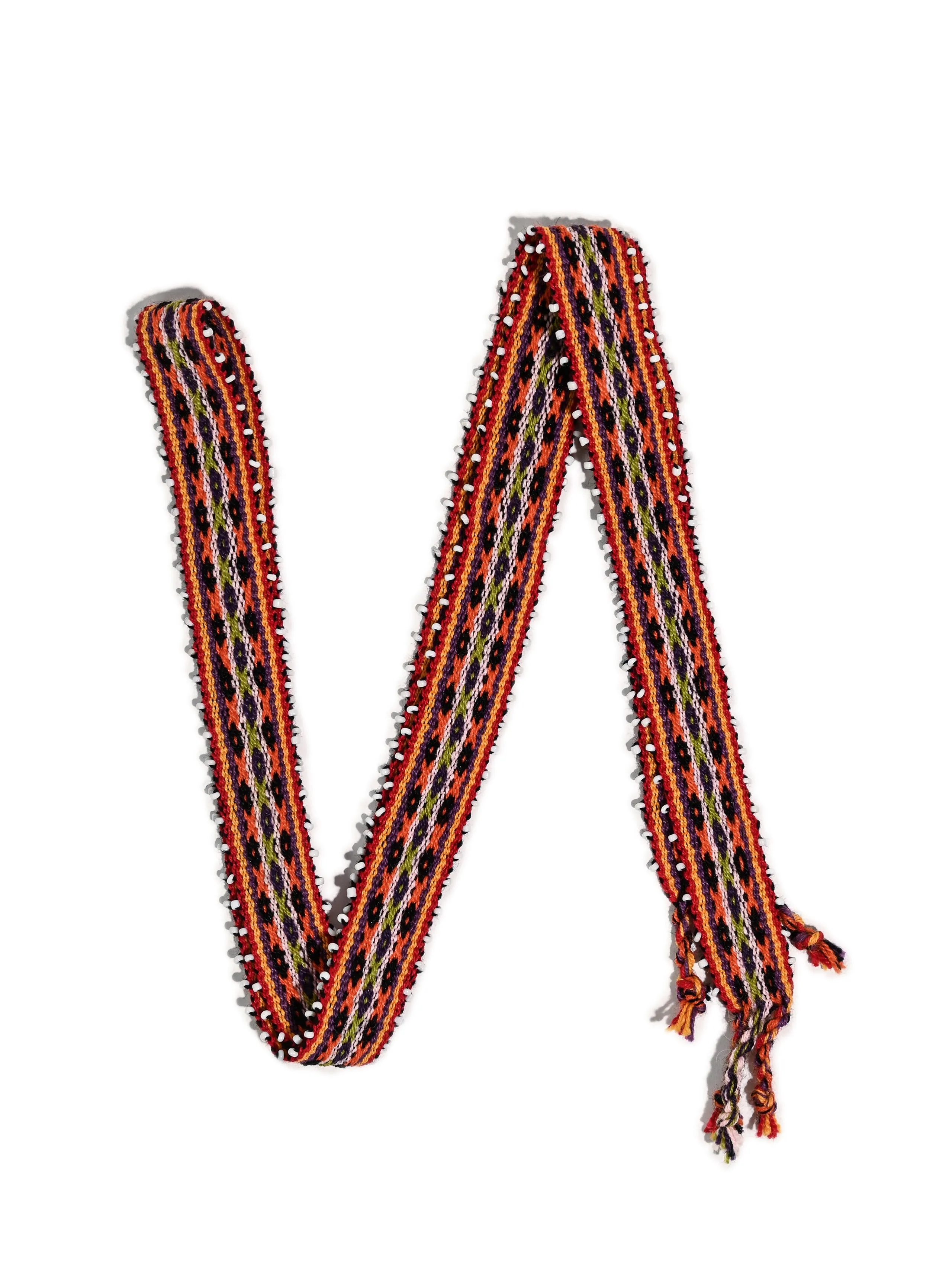 Watana Tie w/Beaded Trim