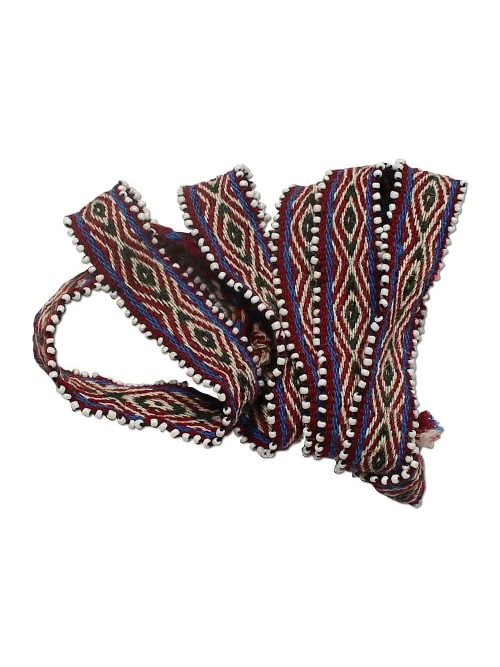 Watana Tie w/Beaded Trim